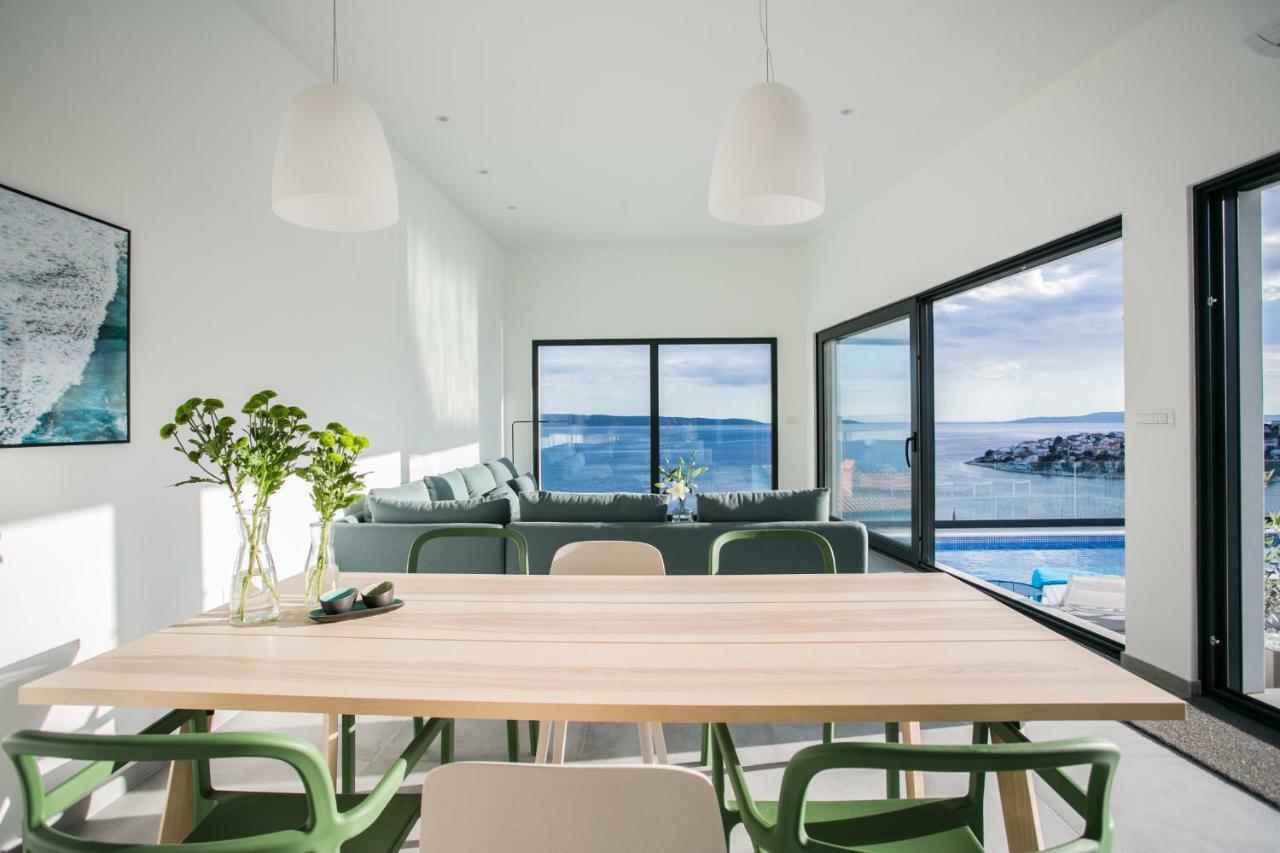 Holiday Home Olive Exclusive - 8 People, Heated Pool, Okrug Gornji, Sea View Trogir Zewnętrze zdjęcie